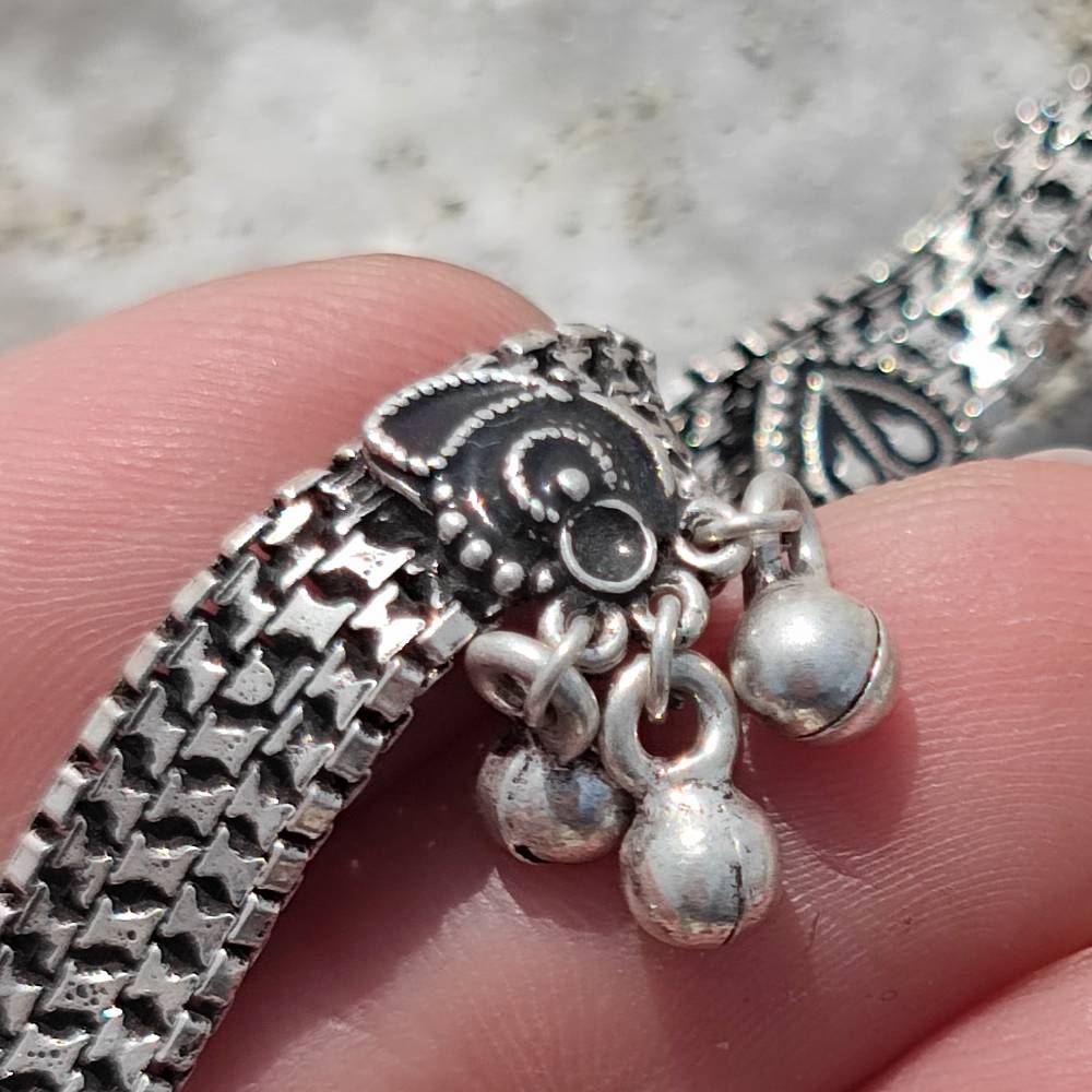 Cavigliera etnica in argento 925 - HARPAT