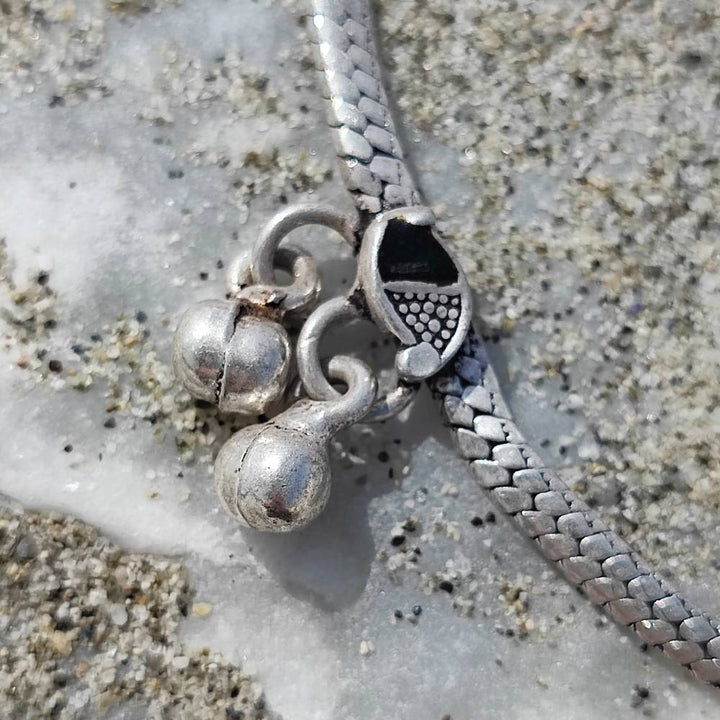 Cavigliera etnica in argento 925 - JIJAT