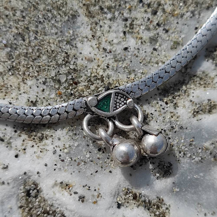 Cavigliera etnica in argento 925 - JIJAT