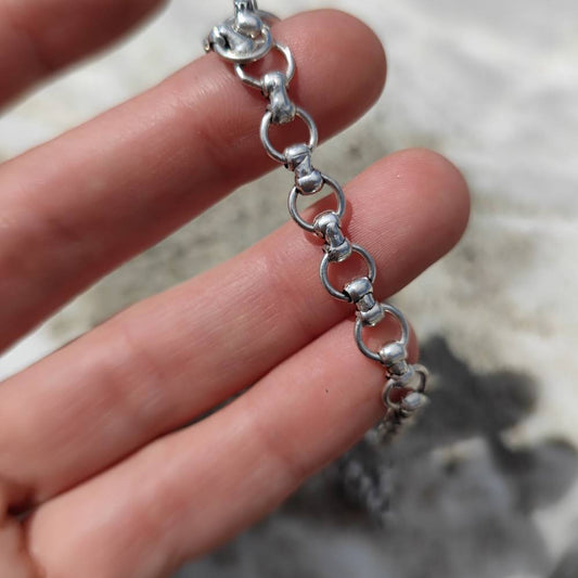 Cavigliera etnica in argento 925 - KANWAS