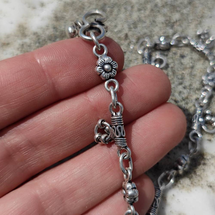 Cavigliera etnica in argento 925 - KARIWAKI