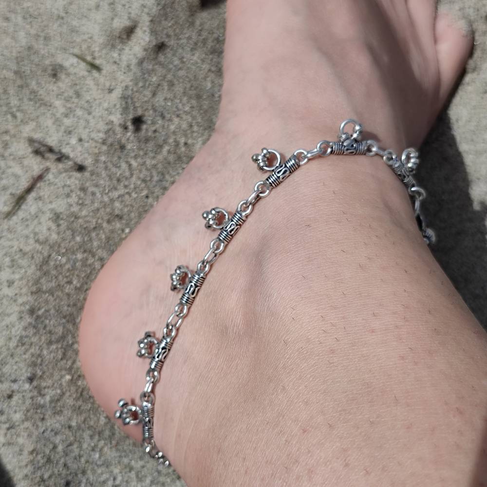 Cavigliera etnica in argento 925 - LOTKHEDI
