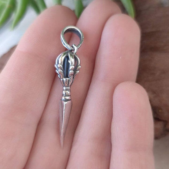 Ciondolo con Dorje in argento 925 - LARGHAR