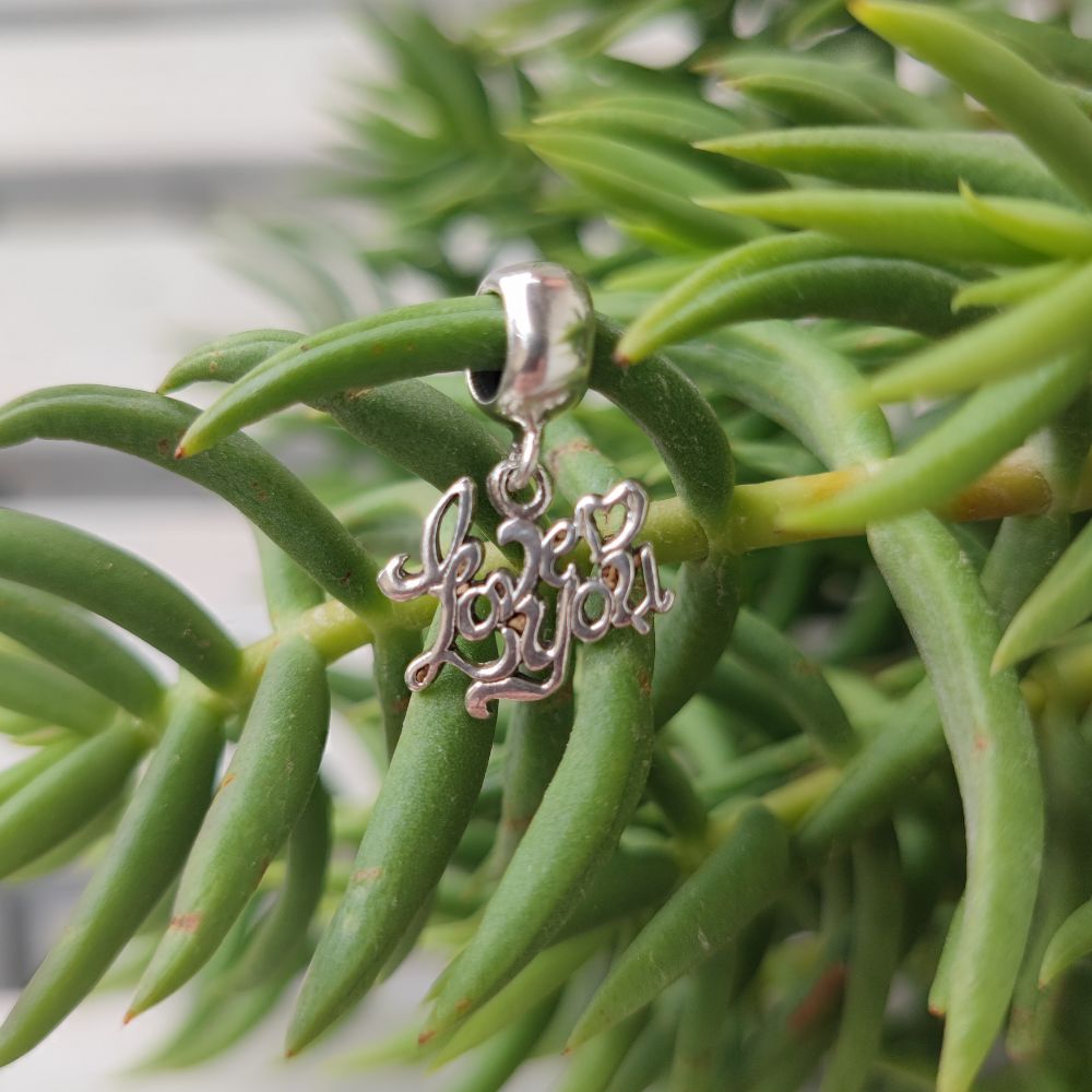 Ciondolo artigianale in argento 925 - LOVE LOVE LOVE
