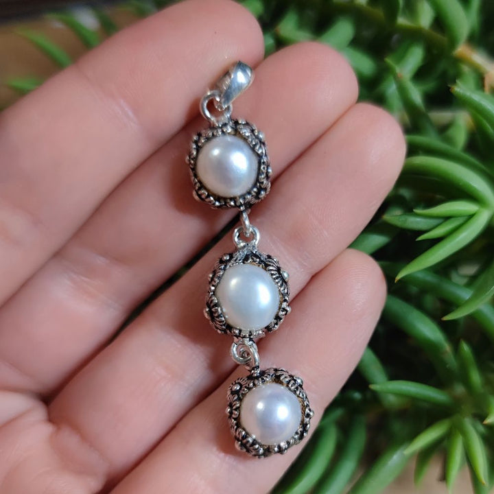 Ciondolo etnico in argento 925 con pietre - CHANDOS