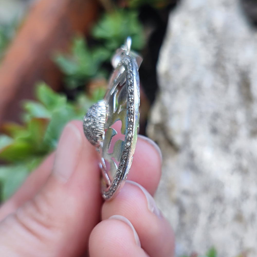 Ciondolo in argento 925 con zirconi - RAMPURWA