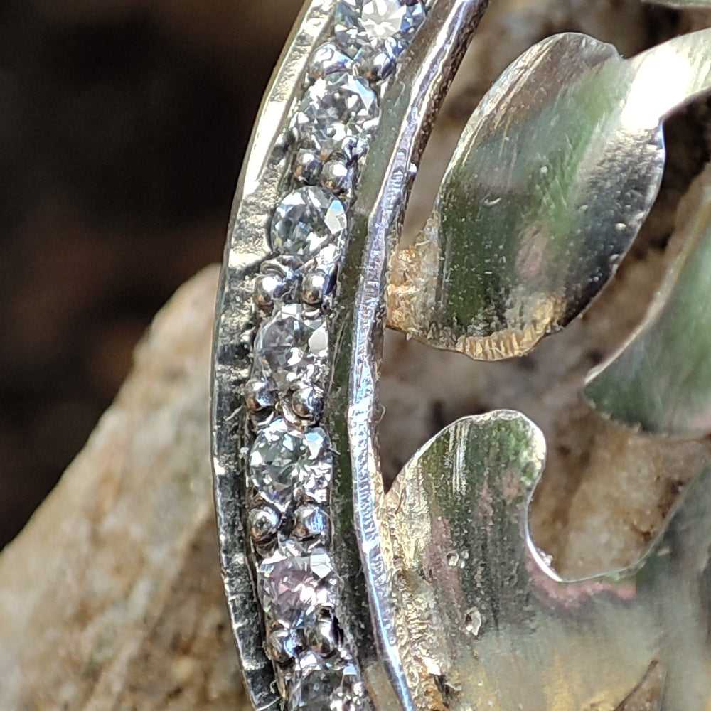 Ciondolo in argento 925 con zirconi - RAMPURWA