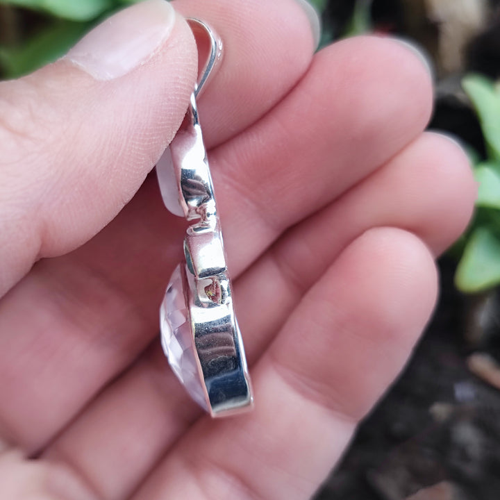 Ciondolo etnico in argento 925 con pietra - TELHARA