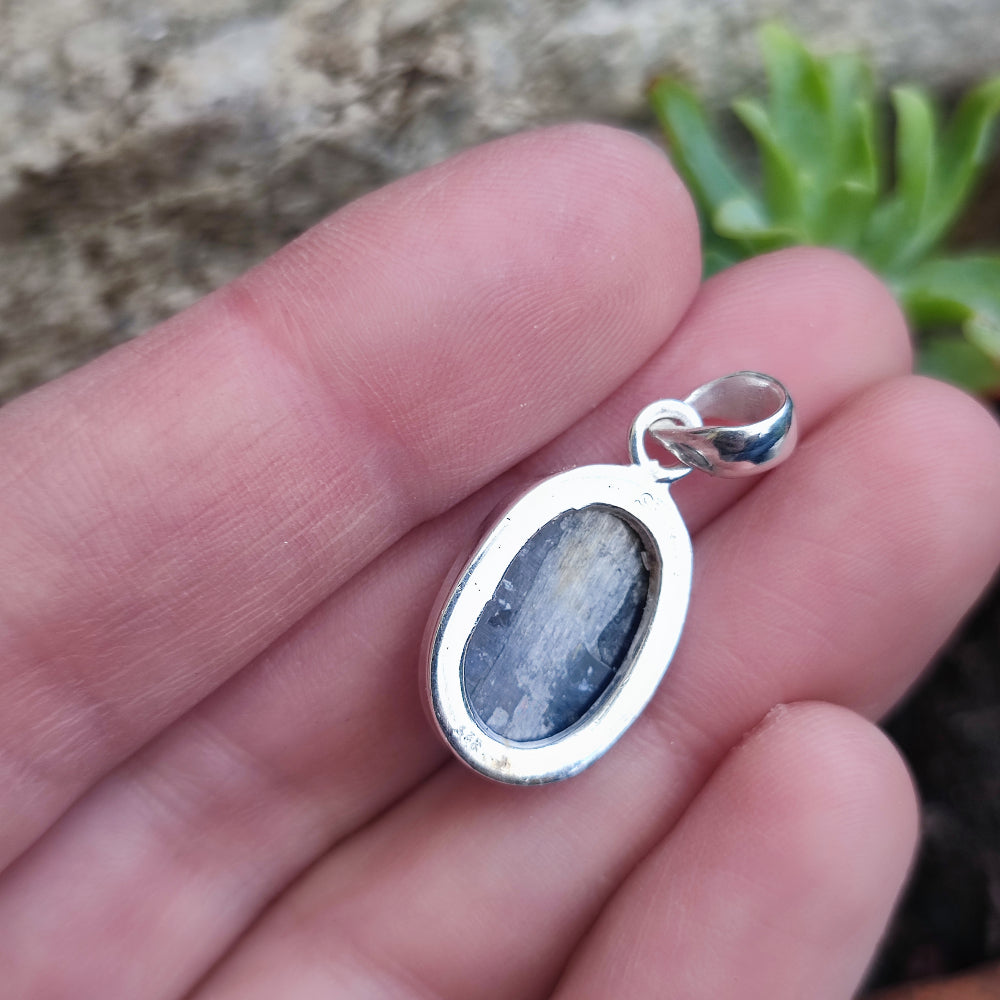Ciondolo etnico in argento 925 con pietra - MAIMA