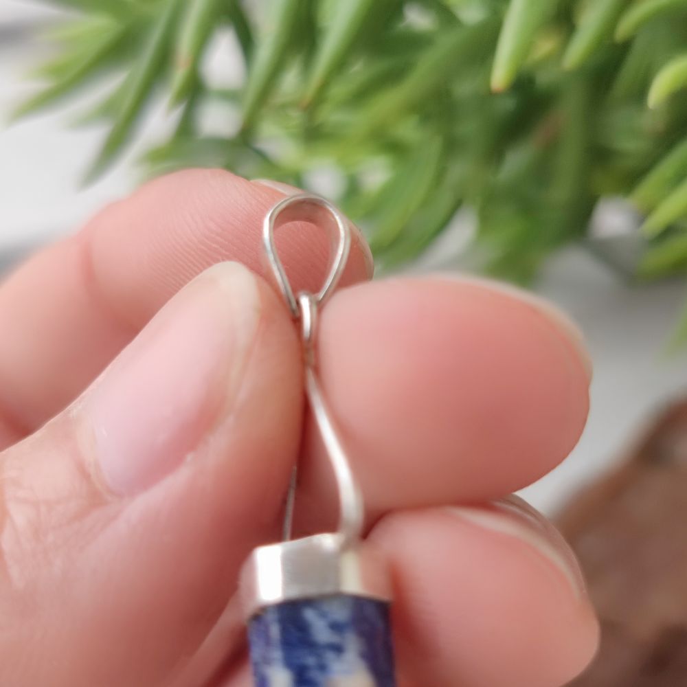 Ciondolo in argento 925 con pietra - MOYNA