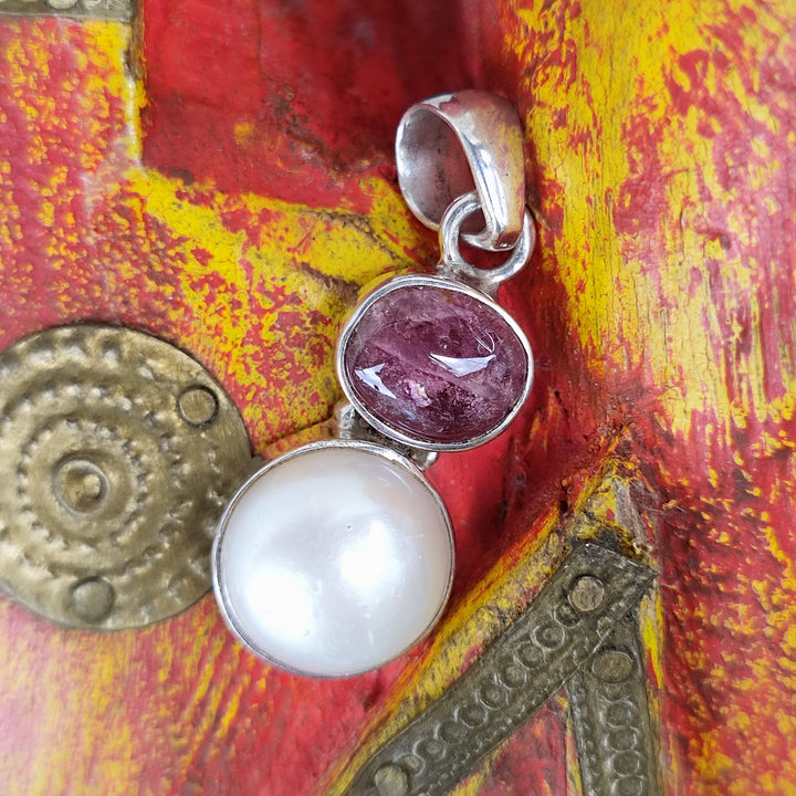 Ciondolo etnico in argento 925 con perla - ORDI