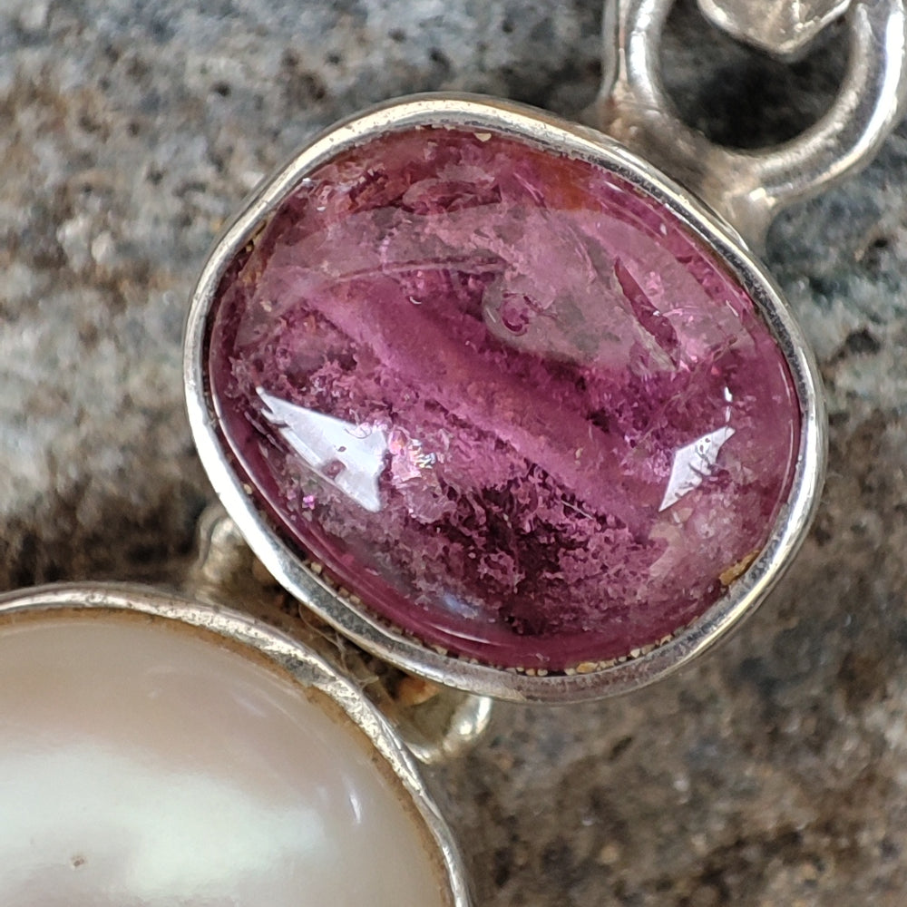 Ciondolo etnico in argento 925 con perla - ORDI