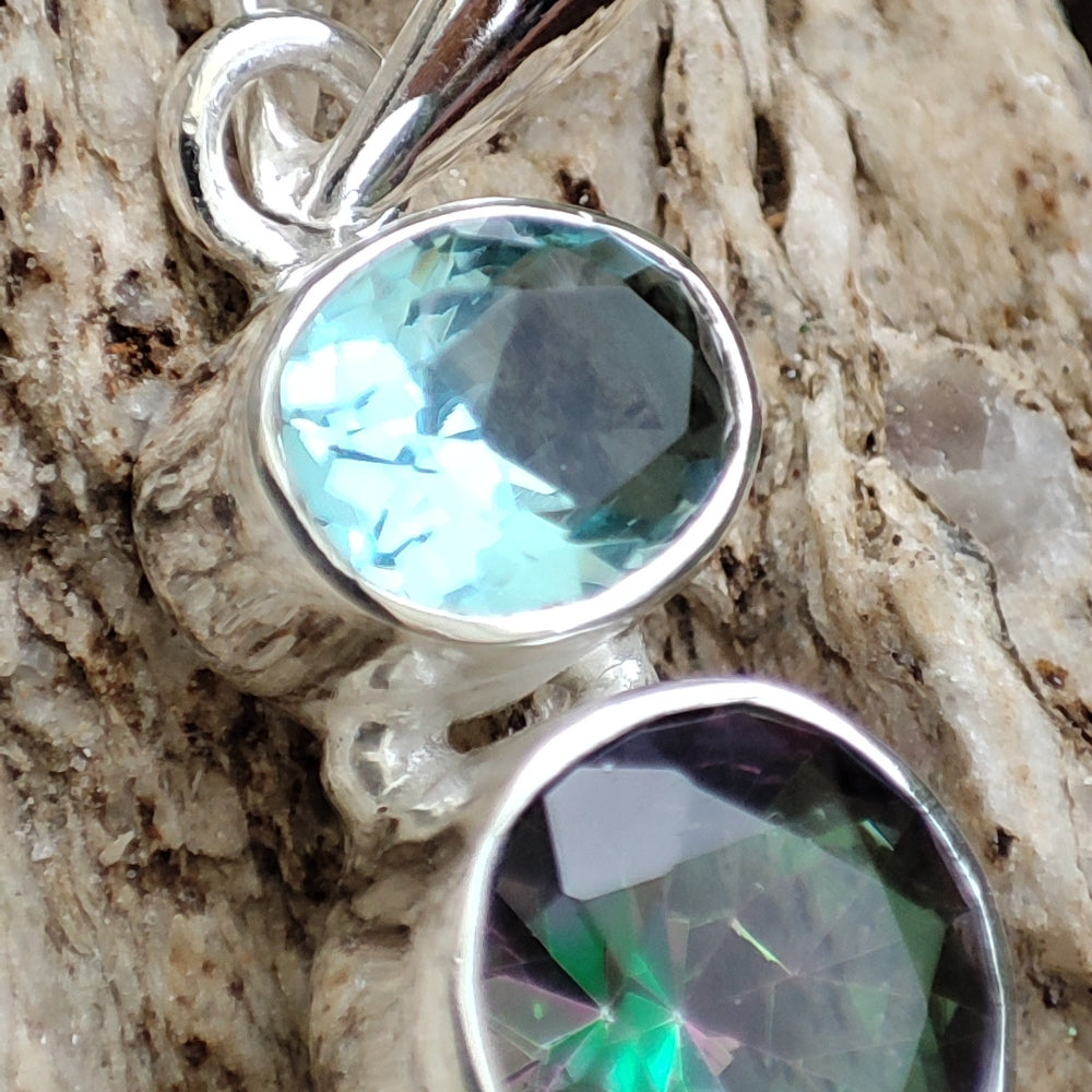 Ciondolo etnico in argento 925 con pietra - PALSODA