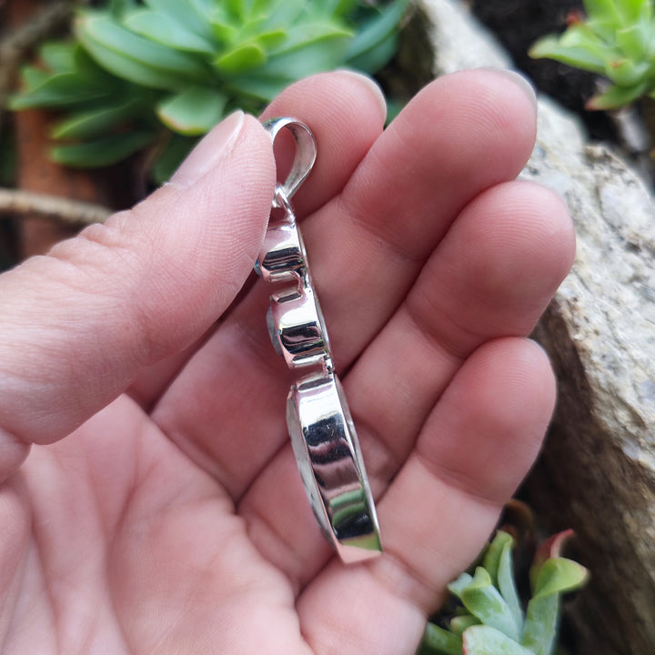 Ciondolo etnico in argento 925 con pietra - PALSODA