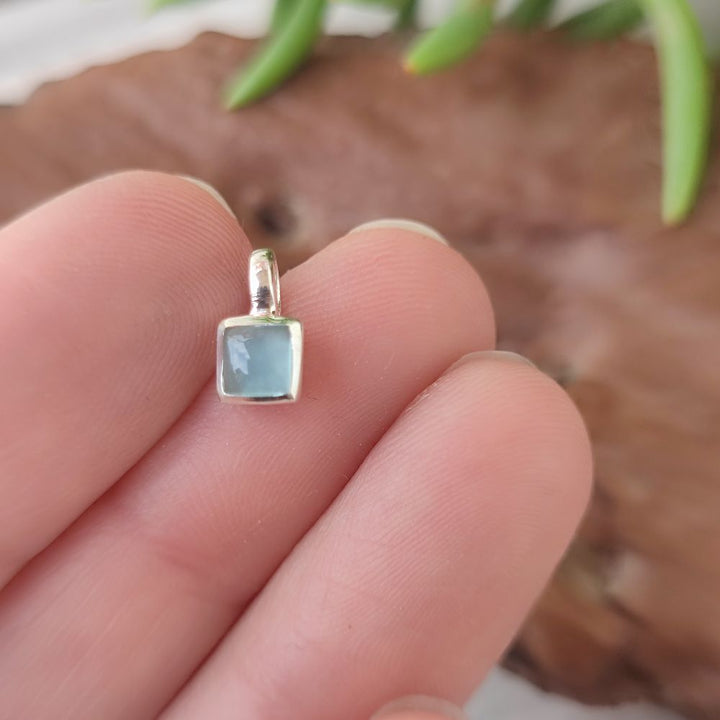 Ciondolo dado in argento 925 con pietra - SEDAWA