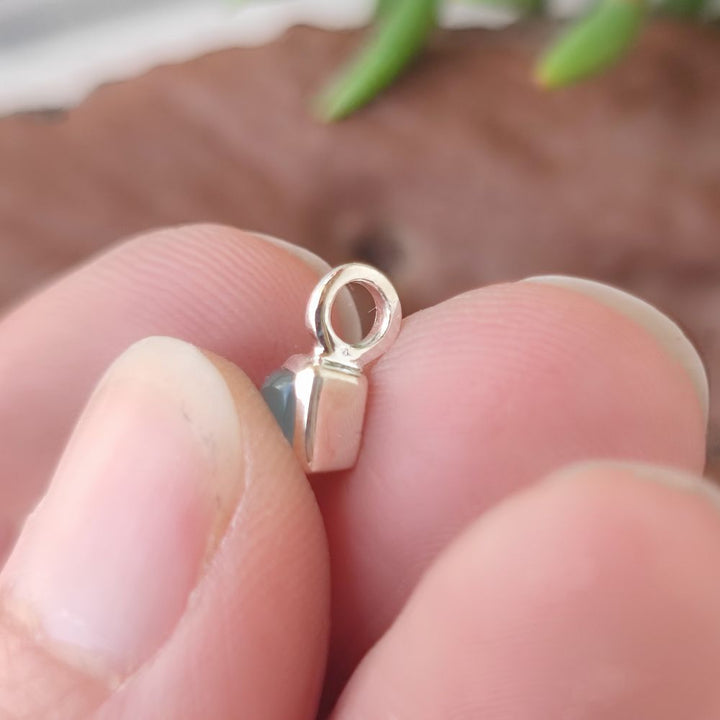 Ciondolo dado in argento 925 con pietra - SEDAWA