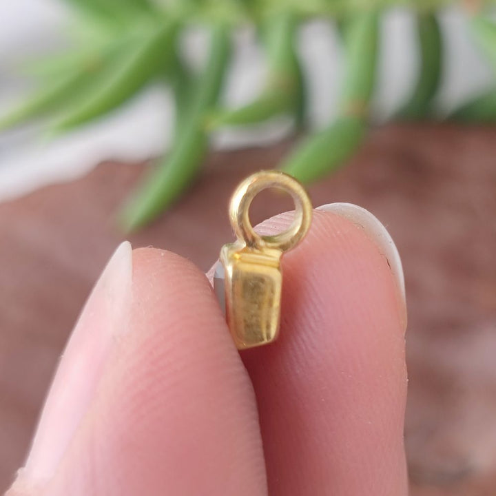 Ciondolo dado in argento 925 con pietra - SEDAWA