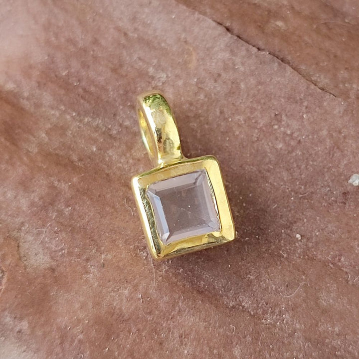 Ciondolo dado in argento 925 con pietra - SEDAWA