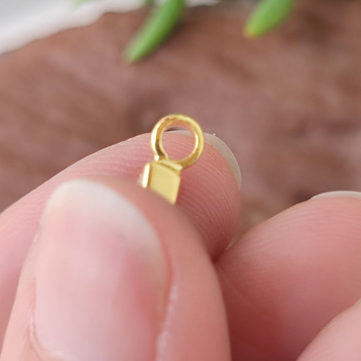 Ciondolo dado in argento 925 con pietra - SEDAWA