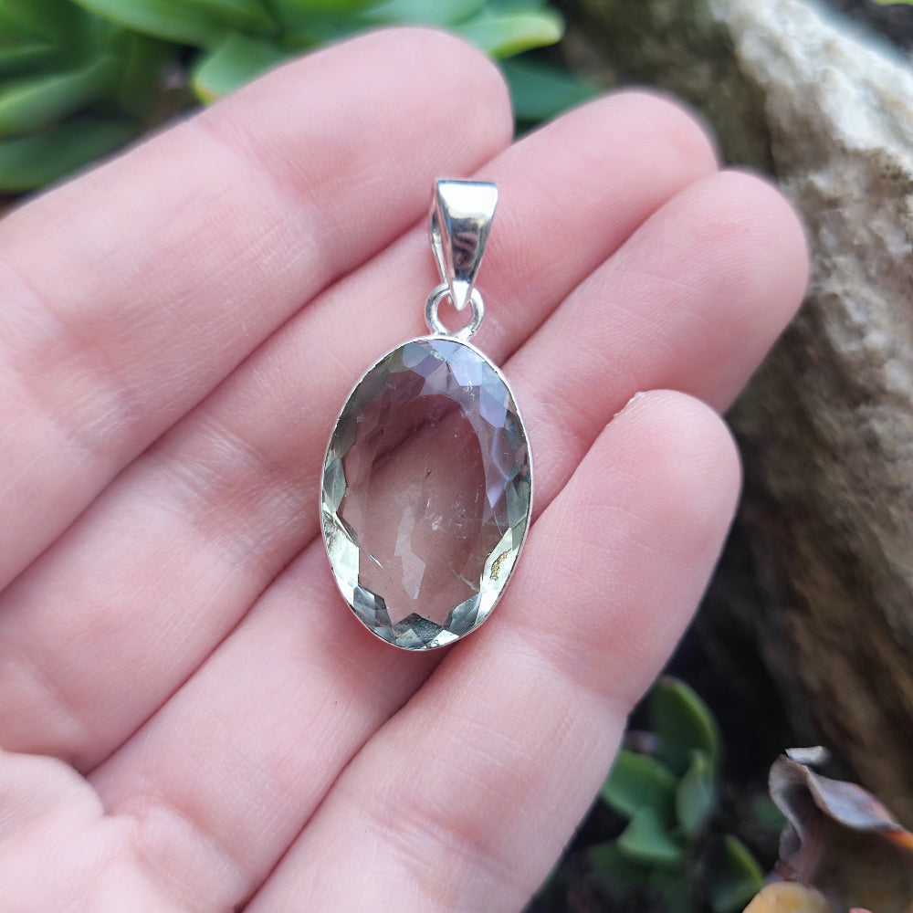 Ciondolo etnico in argento 925 con pietra - SONKEL