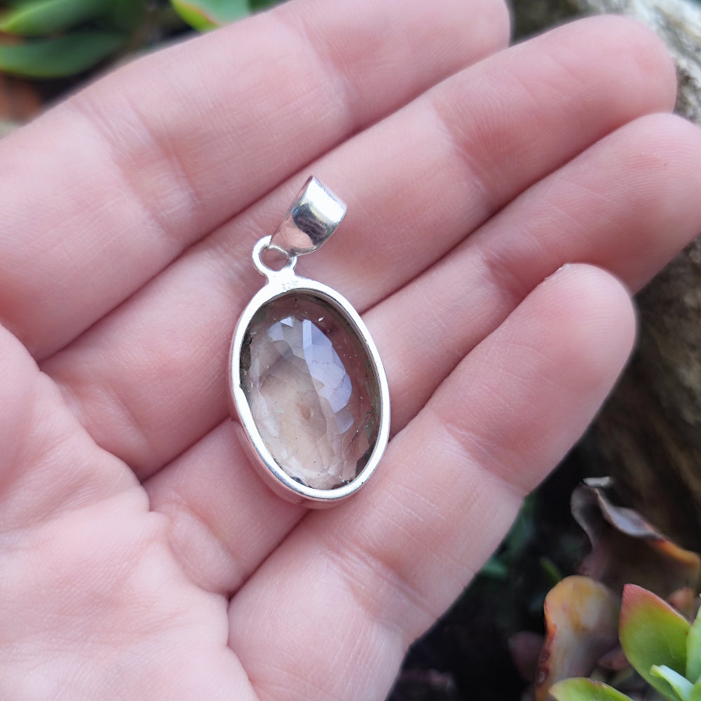 Ciondolo etnico in argento 925 con pietra - SONKEL