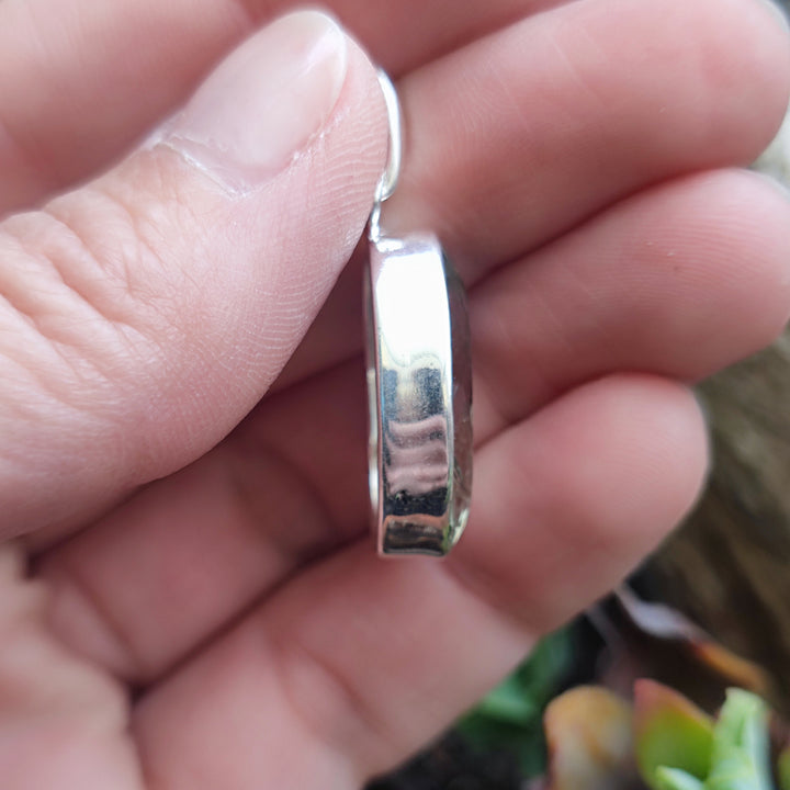 Ciondolo etnico in argento 925 con pietra - SONKEL