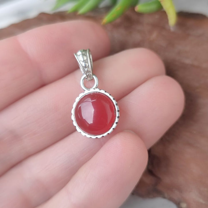 Ciondolo etnico in argento 925 con pietra - KULPI