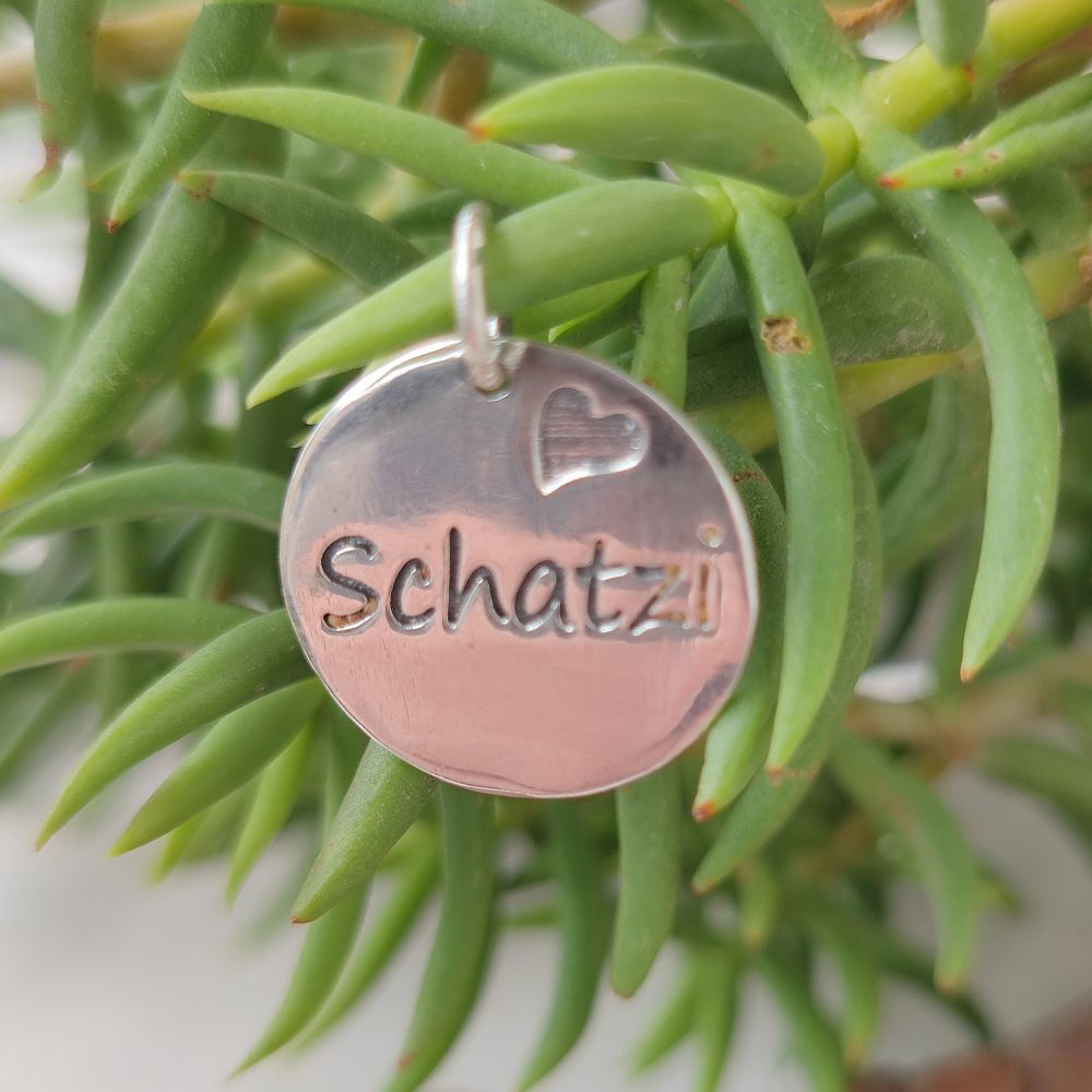 Ciondolo artigianale in argento 925 - SCHATZI
