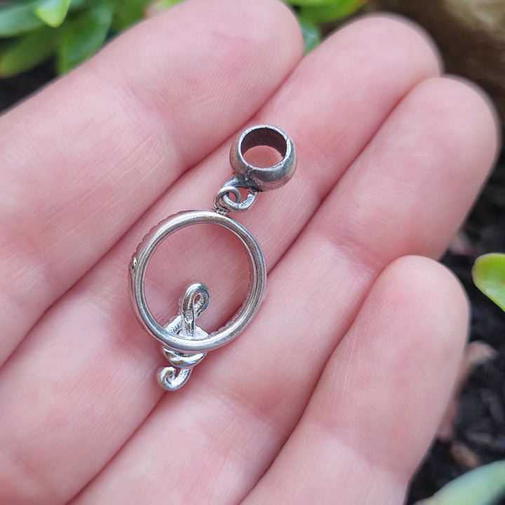 Ciondolo in argento 925 con zirconi - CHIAVE DI VIOLINO