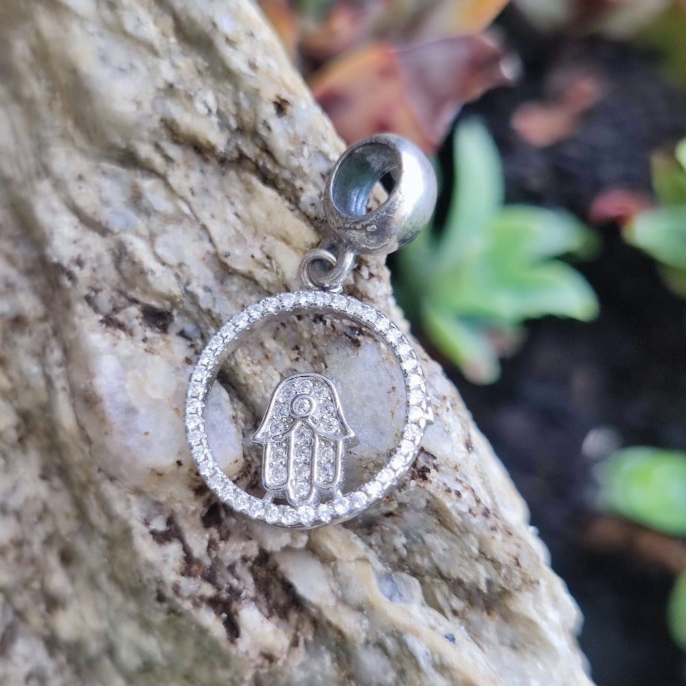 Ciondolo in argento 925 con mano di Fatima - ALANGAYAM
