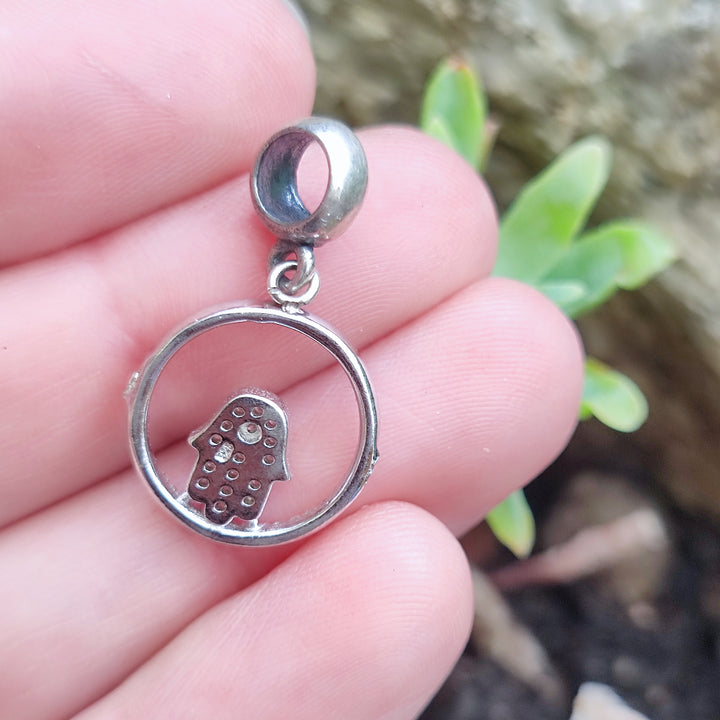 Ciondolo in argento 925 con mano di Fatima - ALANGAYAM