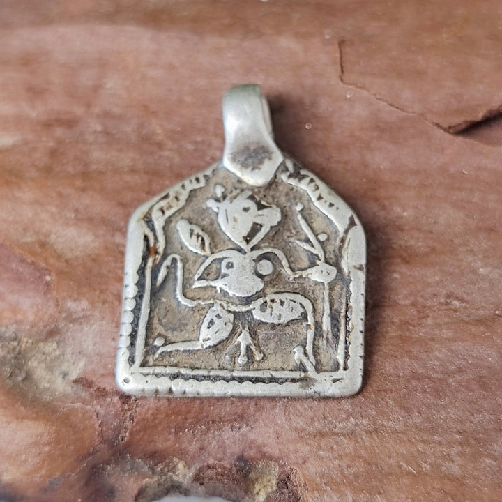 Ciondolo in argento antico con divinità Hanuman - NANA