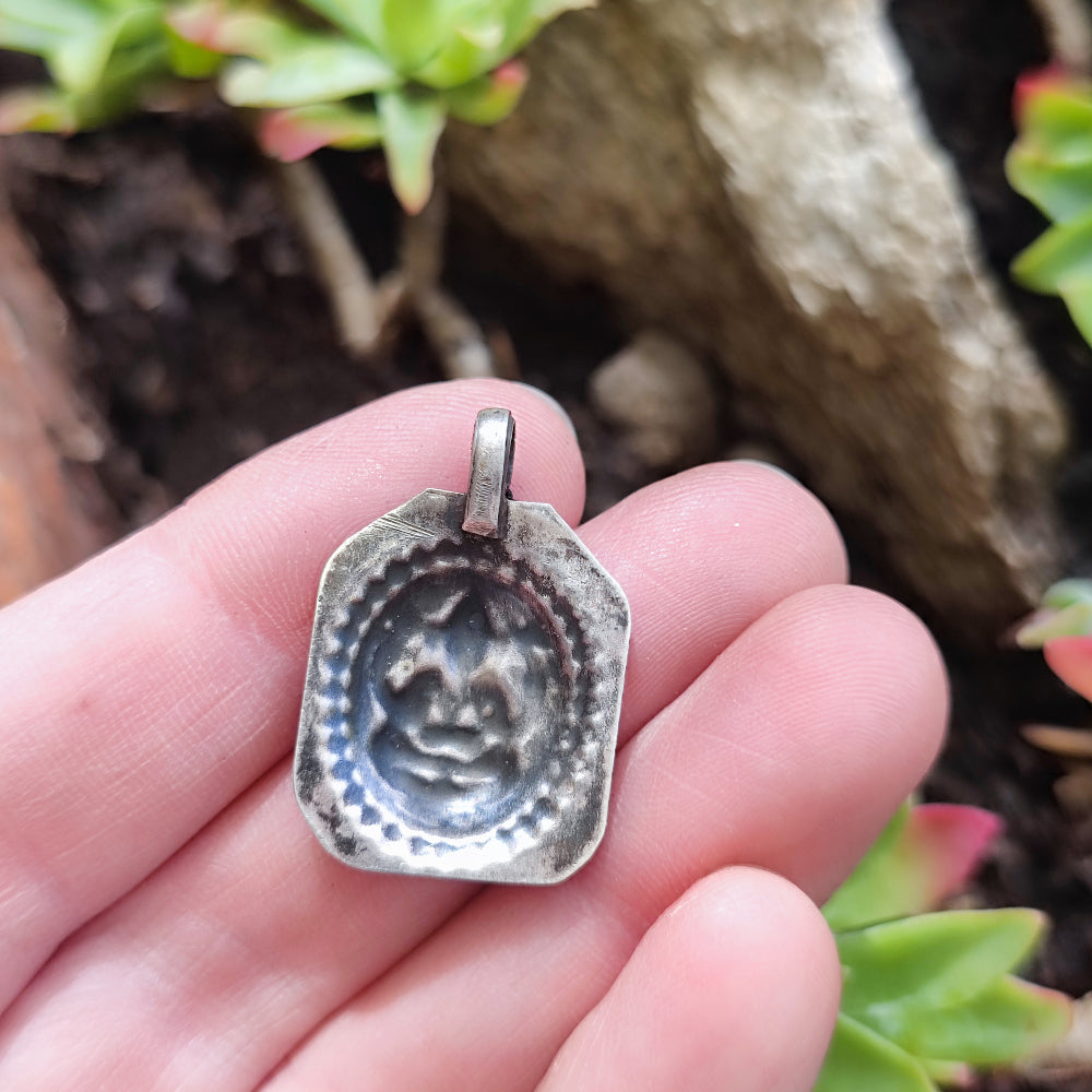 Ciondolo in argento antico con Ganesh - BHIAR