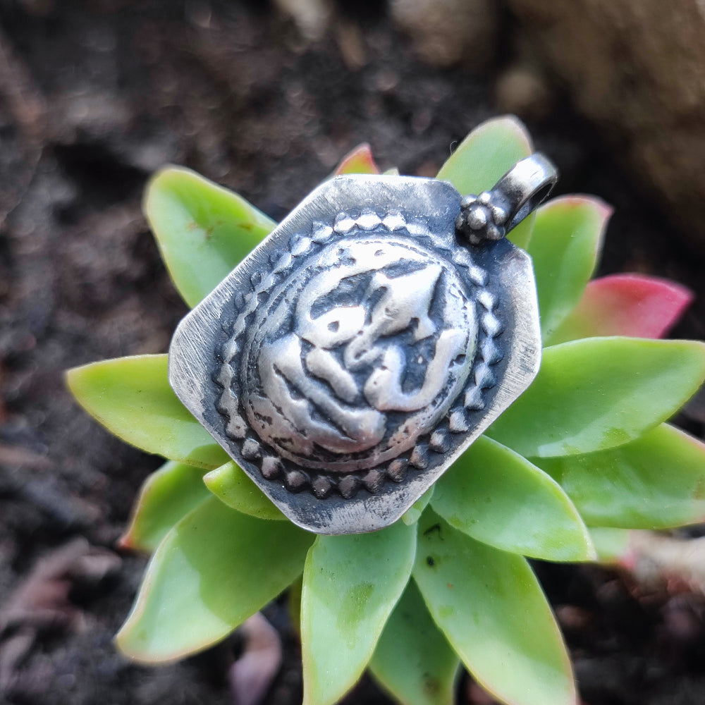 Ciondolo in argento antico con Ganesh - BHIAR