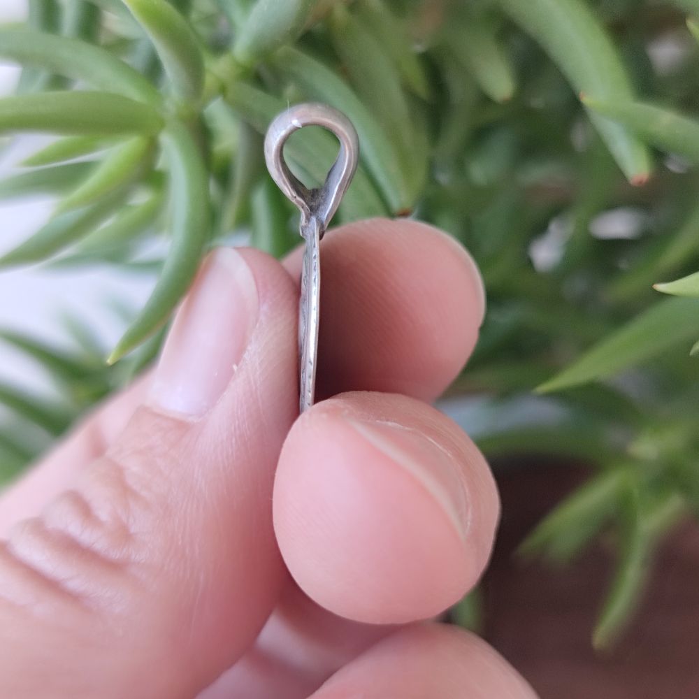 Ciondolo in argento antico con divinità Shiva - HAKUT
