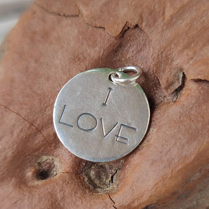 Ciondolo artigianale in argento 925 - AMOUR
