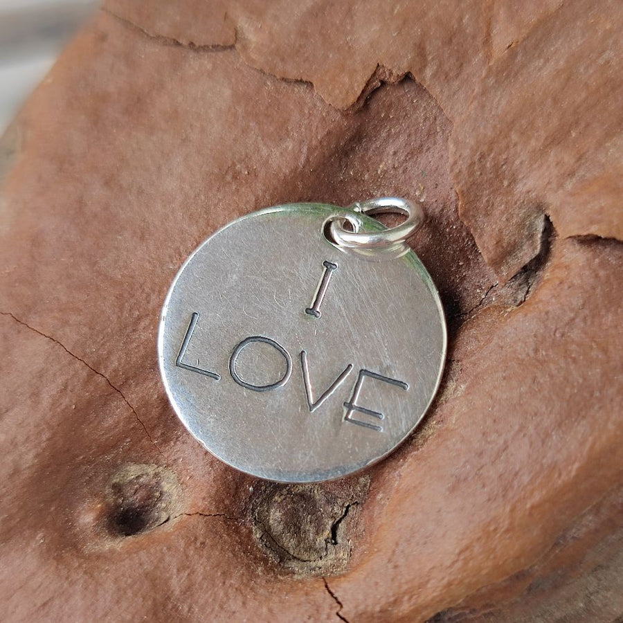 Ciondolo artigianale in argento 925 - AMOUR