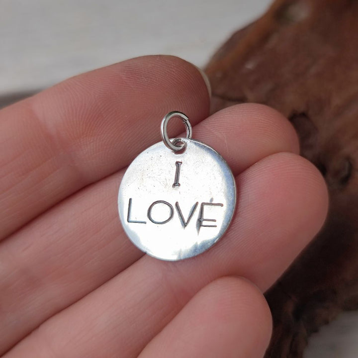Ciondolo artigianale in argento 925 - AMOUR