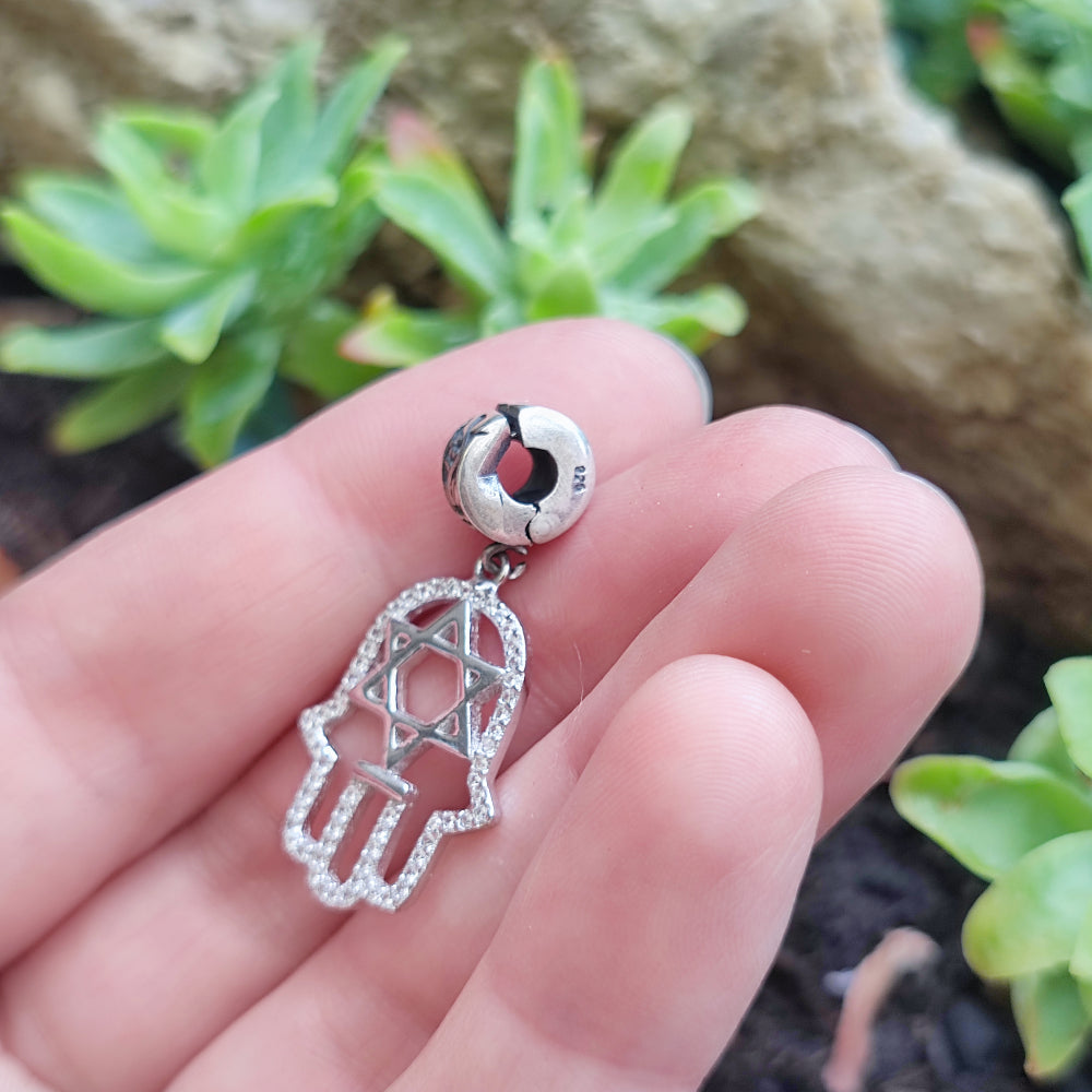 Ciondolo in argento 925 con mano di Fatima - SANDEEP