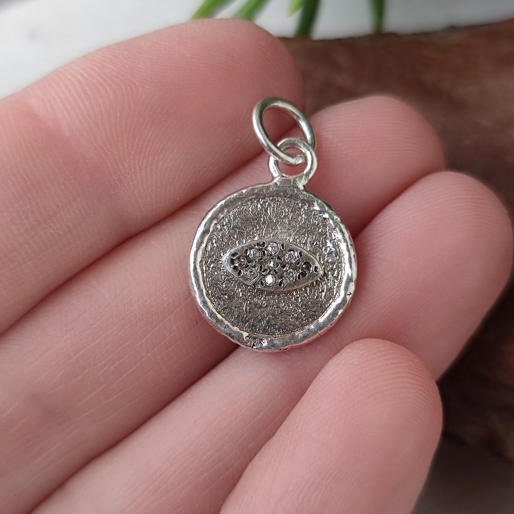 Ciondolo in argento 925 con zirconi - KINKIRTA
