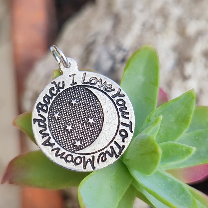 Ciondolo artigianale in argento 925 - I LOVE YOU