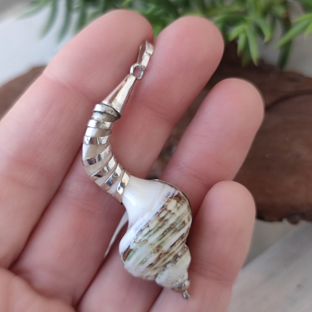 Ciondolo conchiglia in argento 925 - HARDOI