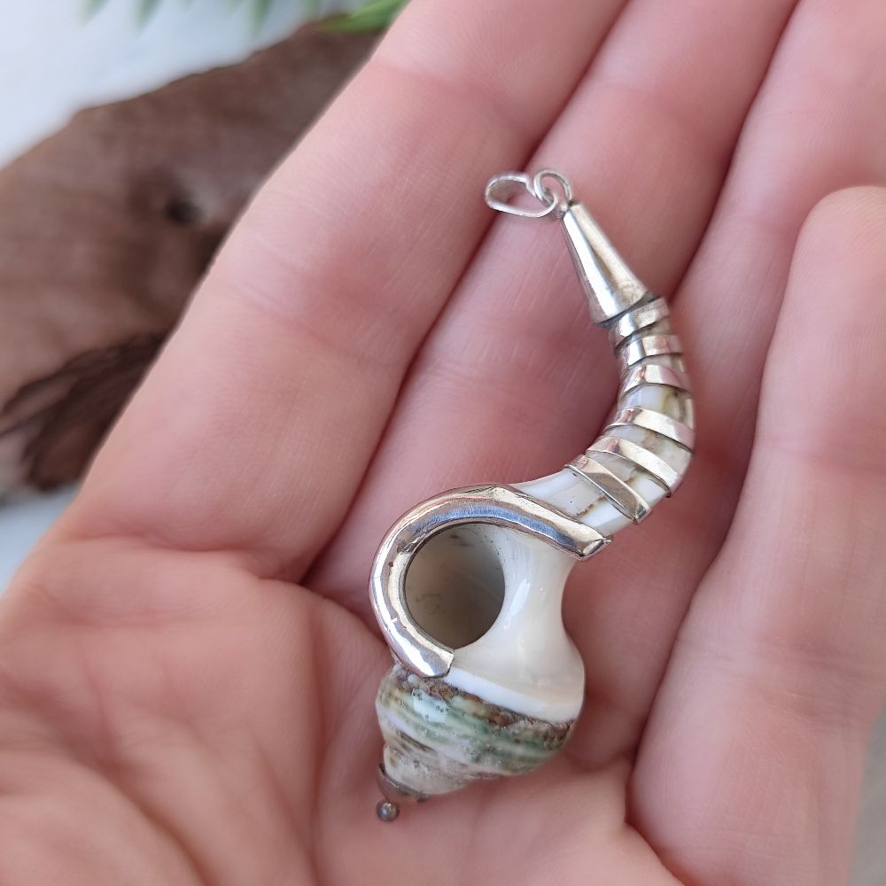 Ciondolo conchiglia in argento 925 - HARDOI