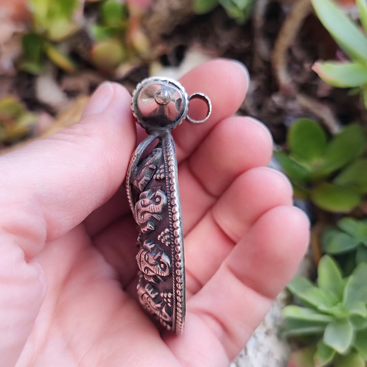 Ciondolo etnico in argento 925 Ganesh - JAMALLAH