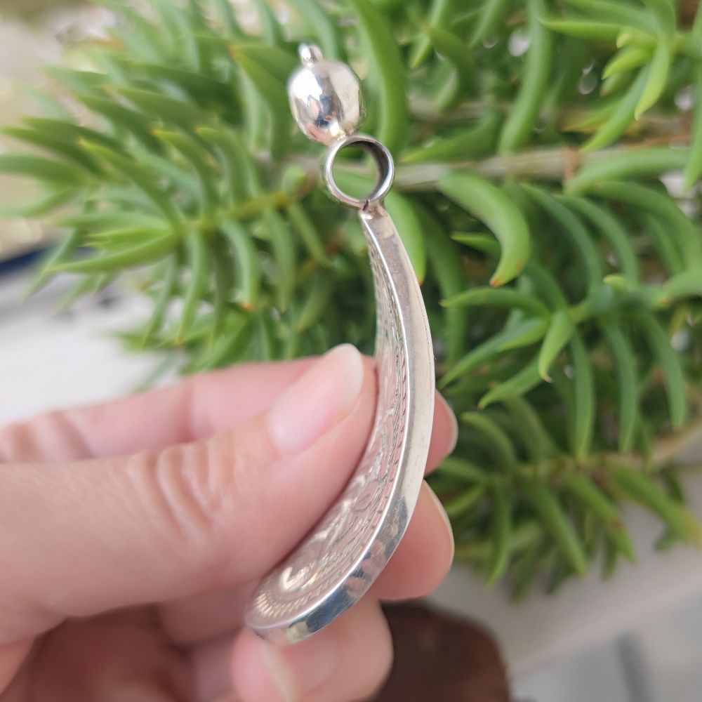 Indian Ethnic Pendant in 925 Silver - MURHU