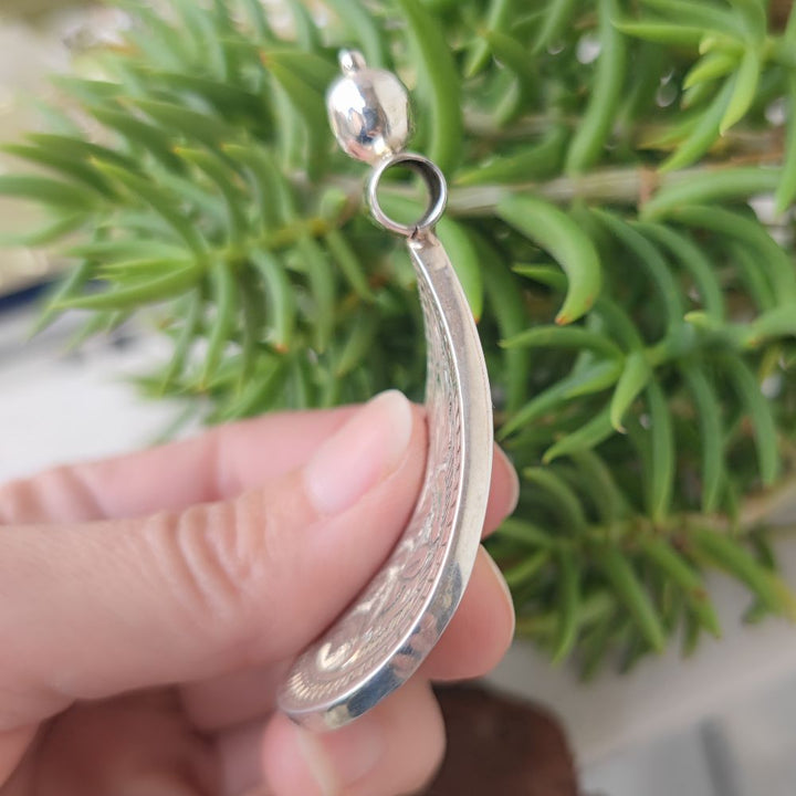 Indian Ethnic Pendant in 925 Silver - MURHU