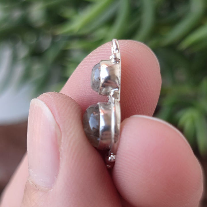 Ciondolo etnico in argento 925 pietra - ARSALI