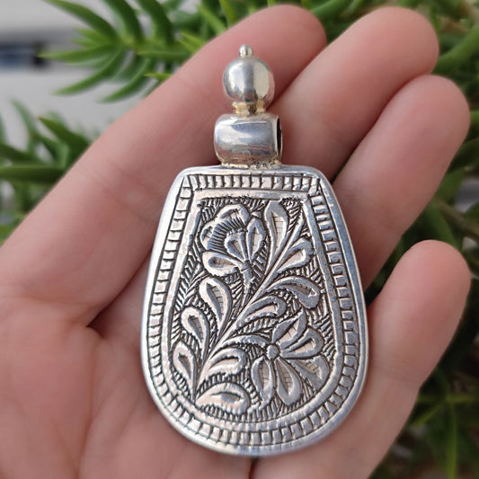Ciondolo etnico indiano in argento 925 - ROLADIH