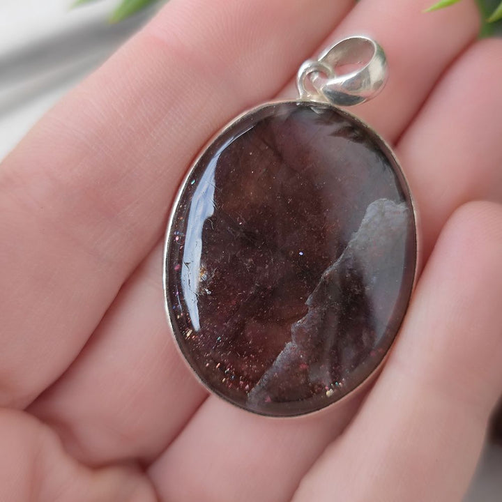 Ciondolo artigianale in argento 925 con pietra - HEMGIR