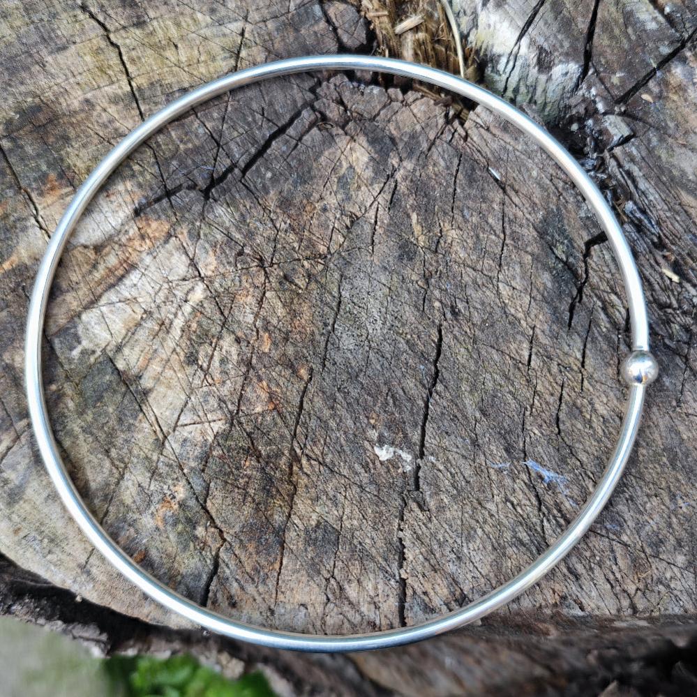 COLLANA etnica rigida in argento 925 - RAMNAGAR